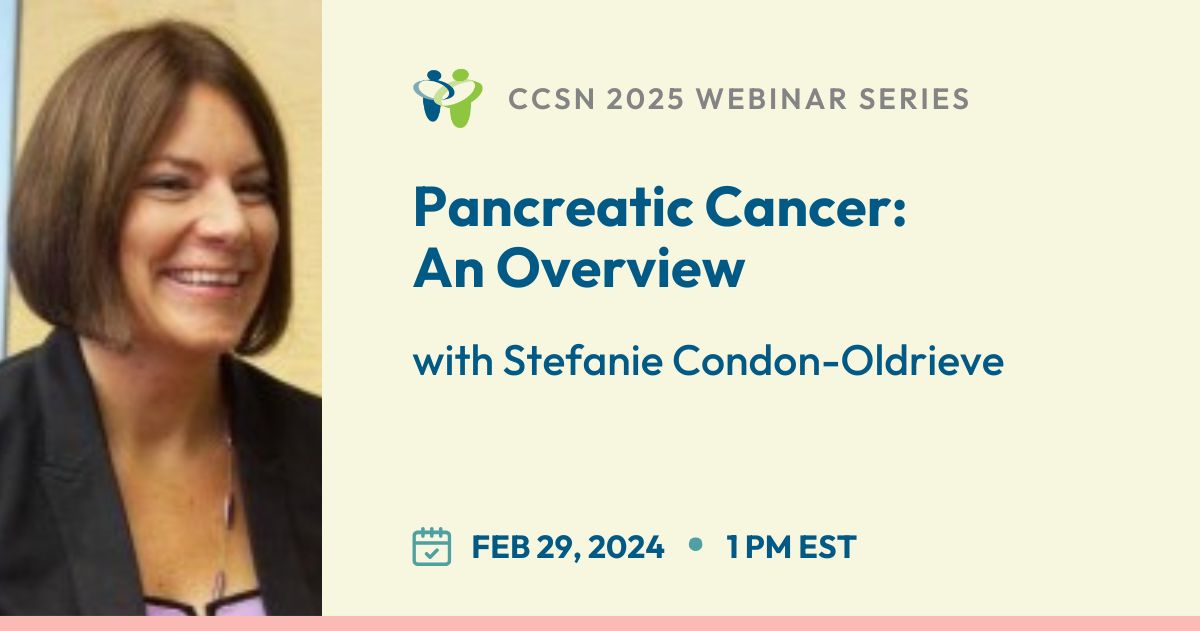 CCSN webinar - Pancreatic